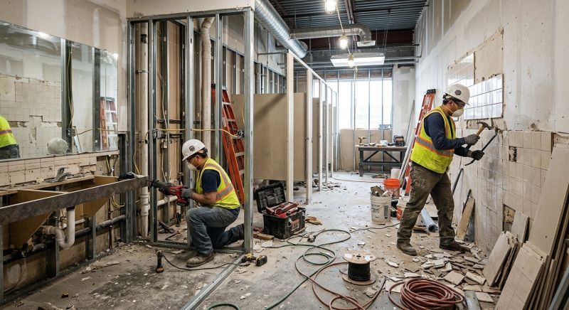 Industrial Bathroom Renovation in Littleton, CO
